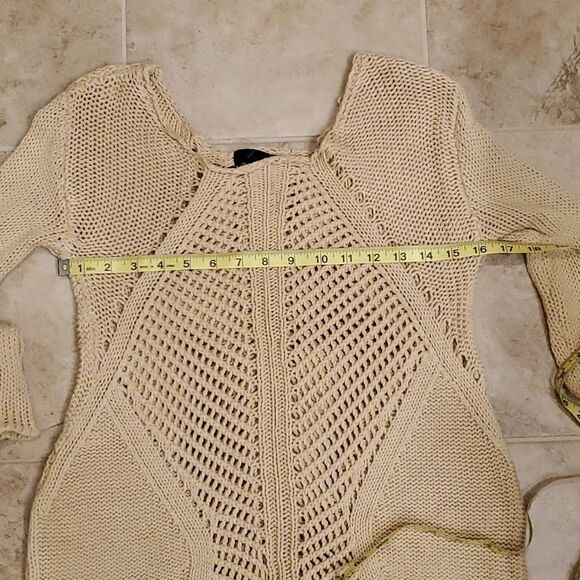 Love Token tan open knit sweater - Picture 7 of 9